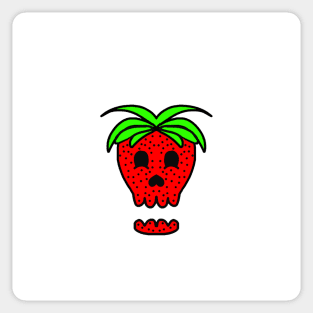 Strawberry Skull Sticker